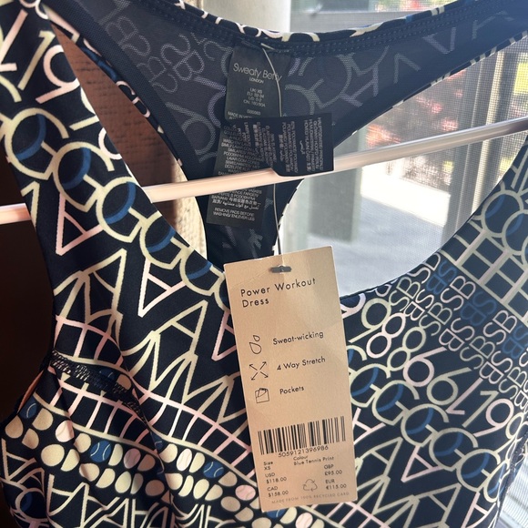 Sweaty Betty power workout dress , brand NWT never worn . US 0-2 size - Picture 4 of 4